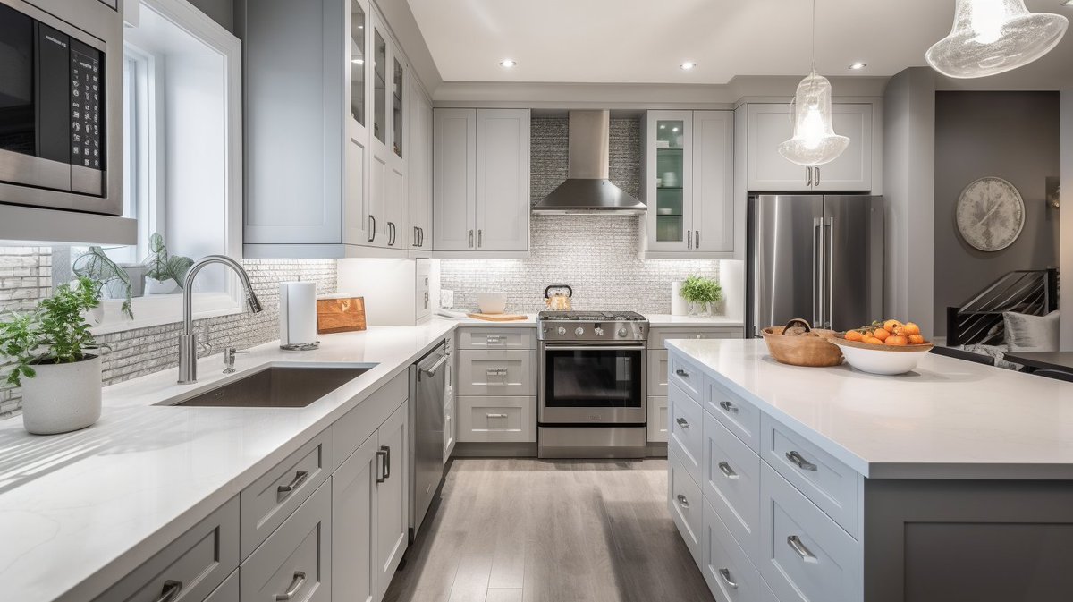 AwilliamMowl's tweet image. Transitional Kitchen

#TransitionalKitchen #GreyAndWhite #ClassicDesign #interiordesign #midjourney #AIArtworks