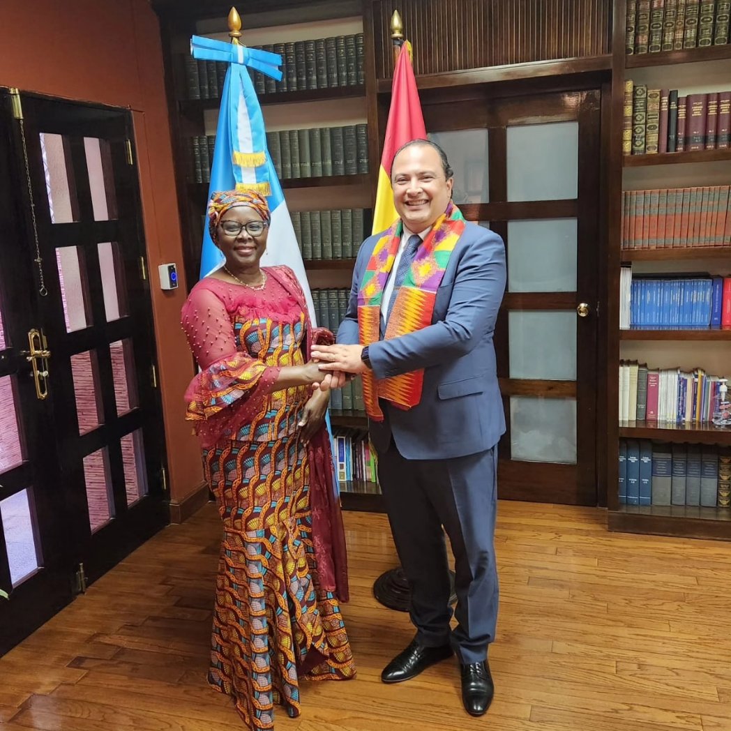 AlimaMahama3's tweet photo. I presented my Letter of Credence as Ambassador Extraordinary &amp; Plenipotentiary to the Republic of Guatemala with residence in Washington, D.C. in a 3-day ceremony organized by the Gov't of Guatemala in Guatemala City

https://t.co/t1YL7yxCY4… https://t.co/UiJyFbfJdW
