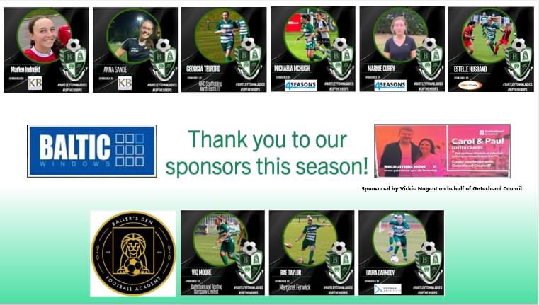 BirtleyLadies's tweet photo. Thanks to all our sponsors for the 2022/23 season 💚🤍 https://t.co/lEGw7ujDm7