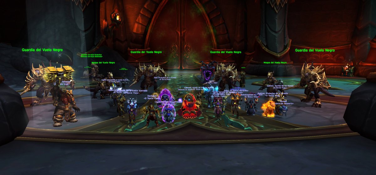 TercioViejo_Wow's tweet image. Que ganas teníamos de raid nueva🐉!! Fotito de familia  📸como es costumbre y 4/9 NM!! #worldofwarcraft #Aberrus #DunModr #ElTercioViejo