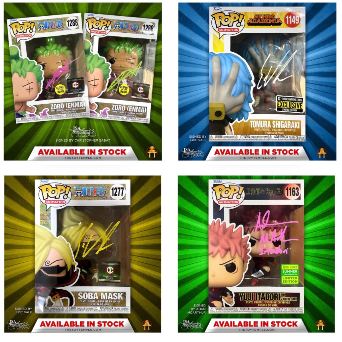 DisTrackers on Twitter "New Signed Anime Pops are available at