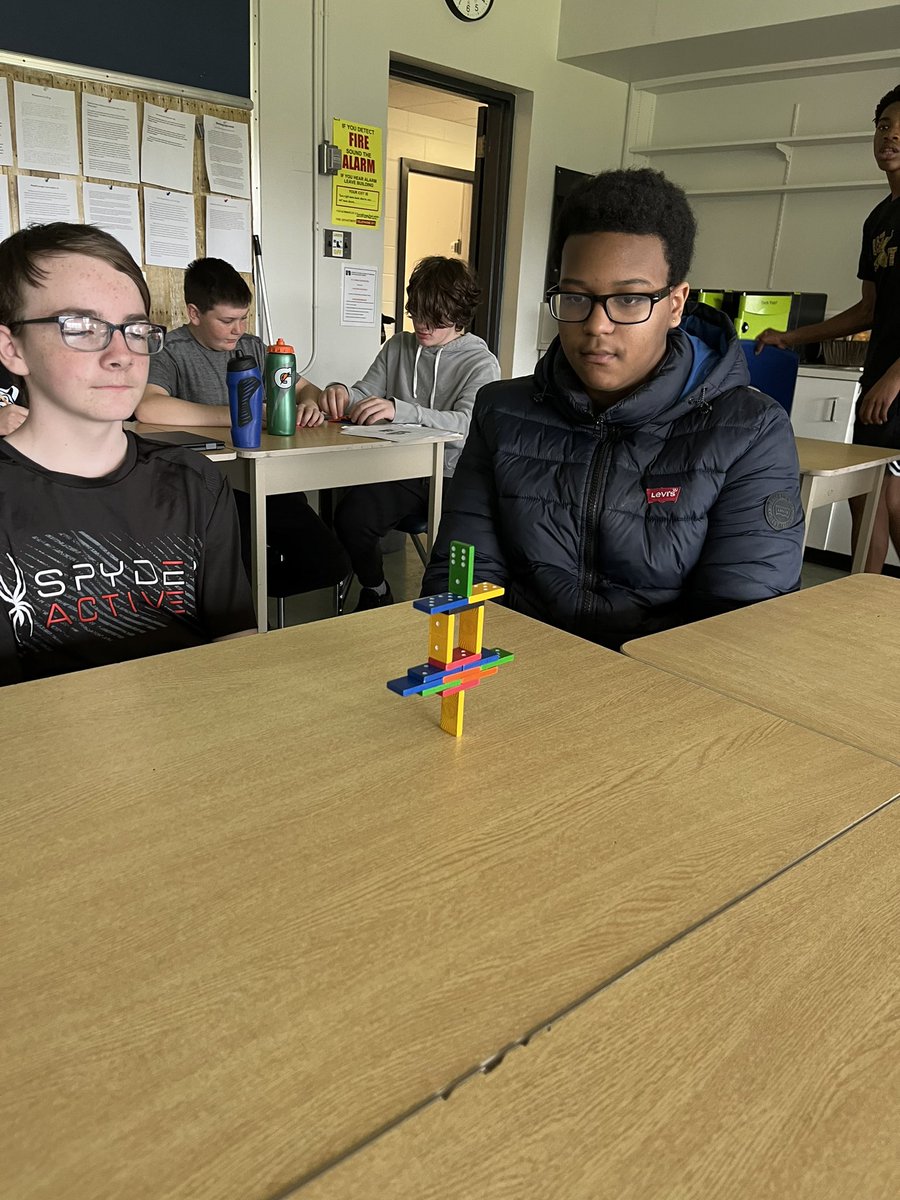 Impossible domino tower challenge complete <a href="/BurleighHillPS/">Burleigh Hill PS</a>