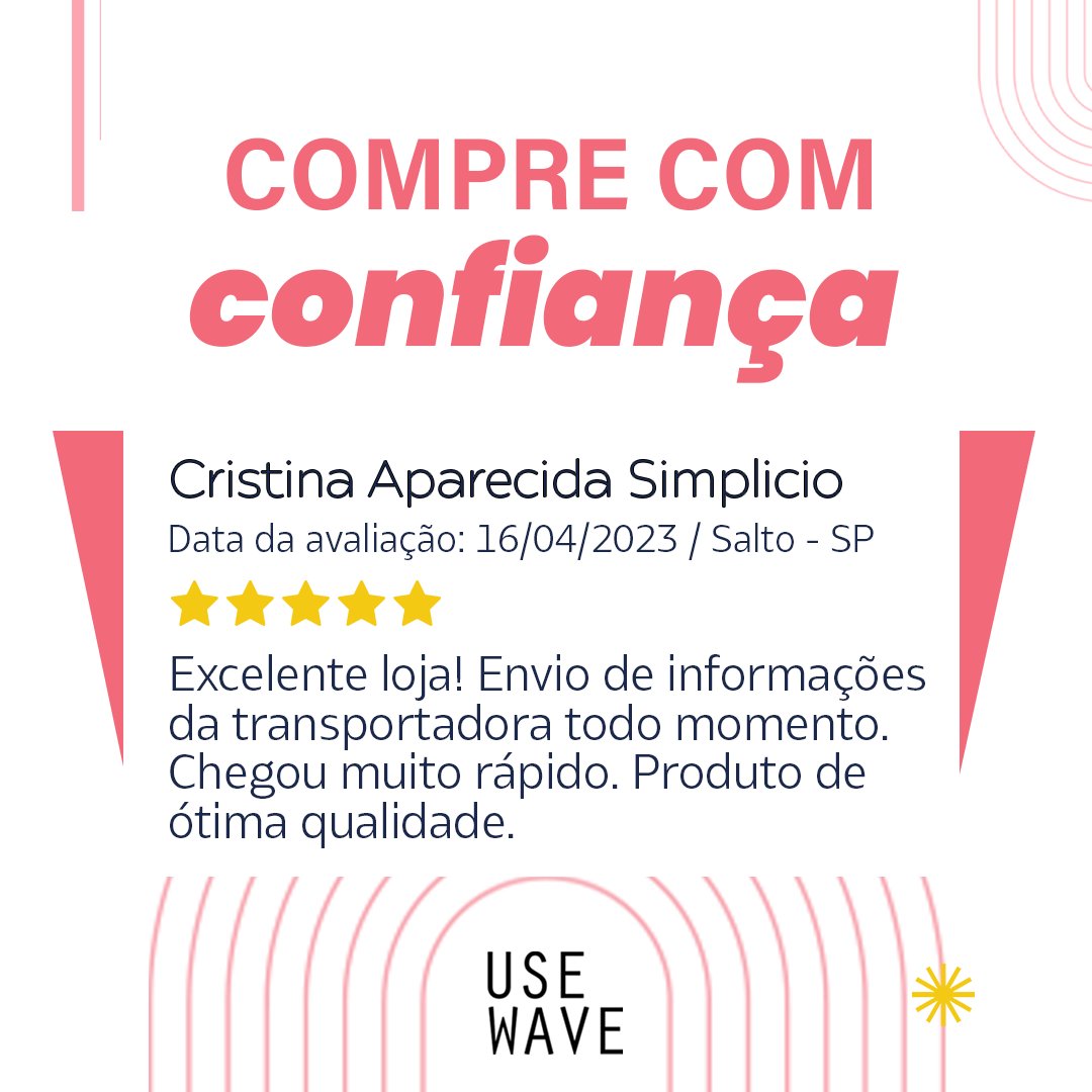 UseWaveStore's tweet image. Aqui na UseWave, a opinião dos nossos clientes é extremamente valiosa!😉

Nosso principal objetivo é oferecer produtos de alta qualidade e seguros pra os pequenos, com atendimento humanizado pra te ajudar na hora da compra.☺

🛍Acesse usewave.com.br.
#avaliaçãodocliente