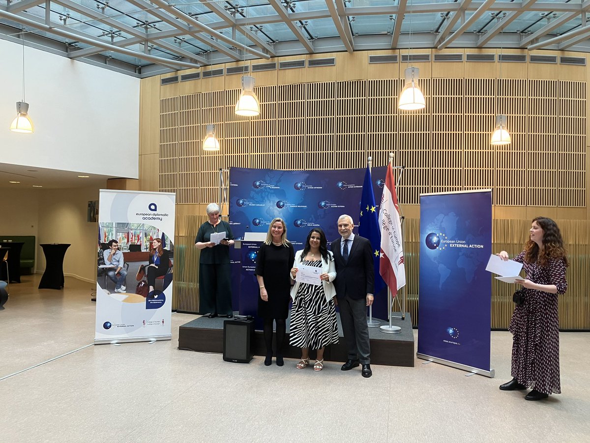 Happy to have attended the closing ceremony of the 1st school year the <a href="/EUDiploAcademy/">European Union Diplomatic Academy</a>. Two young 🇫🇮 diplomats graduated from <a href="/collegeofeurope/">College of Europe</a> with 38 other graduates representing 🇪🇺 Member States &amp; Candidate Countries. Investment for the future! <a href="/Ulkoministerio/">MFA Finland 🇫🇮</a> <a href="/FinlandinEU/">Finland in EU</a>