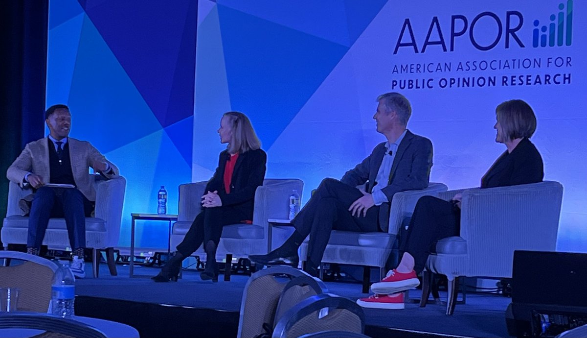 I’d be ok with David Wilson moderating all future sessions #aapor #aapor23 also, red sneakers yes!!