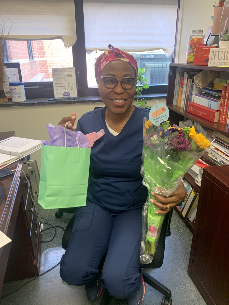 CKelemPrincipal's tweet photo. Join me and celebrating our amazing school 🏫 nurse! We are lucky to have Gedeo @CKELEM #SchoolNurseDay @ACPSk12 https://t.co/bm42FVlGJR