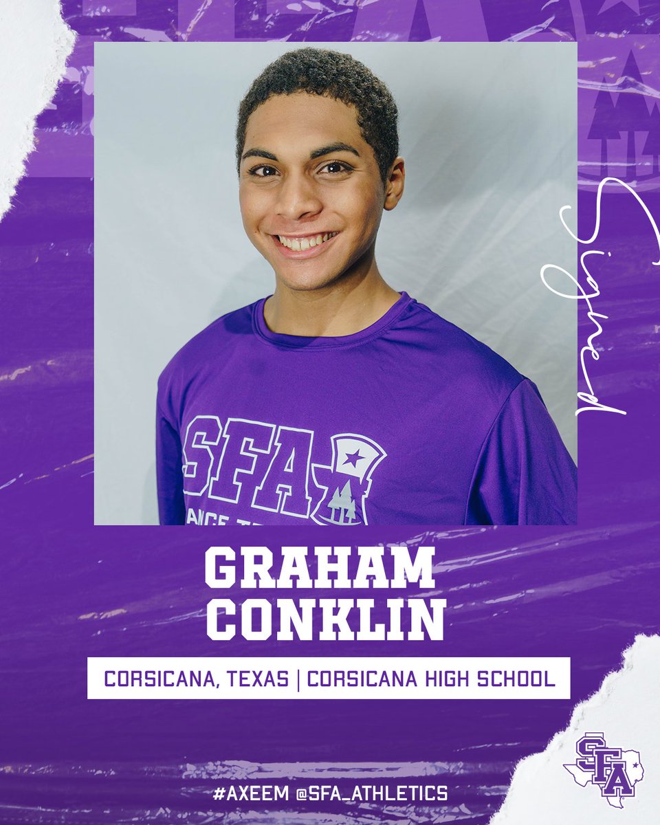SFA_Dance_Team's tweet photo. We want to welcome the first of our signees onto the 2023-2024 SFA Dance Team! Please give them a warm welcome. We canโt wait for an amazing year! ๐๐คฉ
#AxeEm x #RaiseTheAxe x #sfadt https://t.co/iVIDxQgXMR