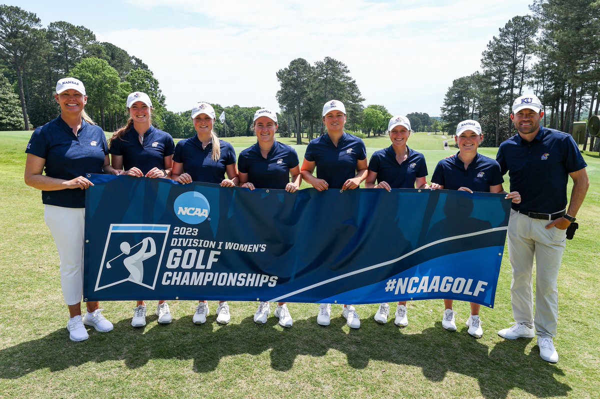 A season to remember 😊

🔵 Reached first NCAA Regionals since 2014 

🔵 Lowest team stroke average in program history 

🔵 Broke 18 hole, 36 hole, and 54 hole team record 

and we’re just getting started.
Rock Chalk!

#KUWGolf x #GR38T