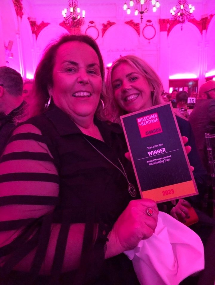 We did it!! 🥳
Our amazing Housekeeping Team has won 'Team of the Year' at tonight's <a href="/MandHShow/">Museums + Heritage Show & Awards</a> Awards! This is such wonderful recognition for our colleagues and a huge achievement. We're so proud 🥰