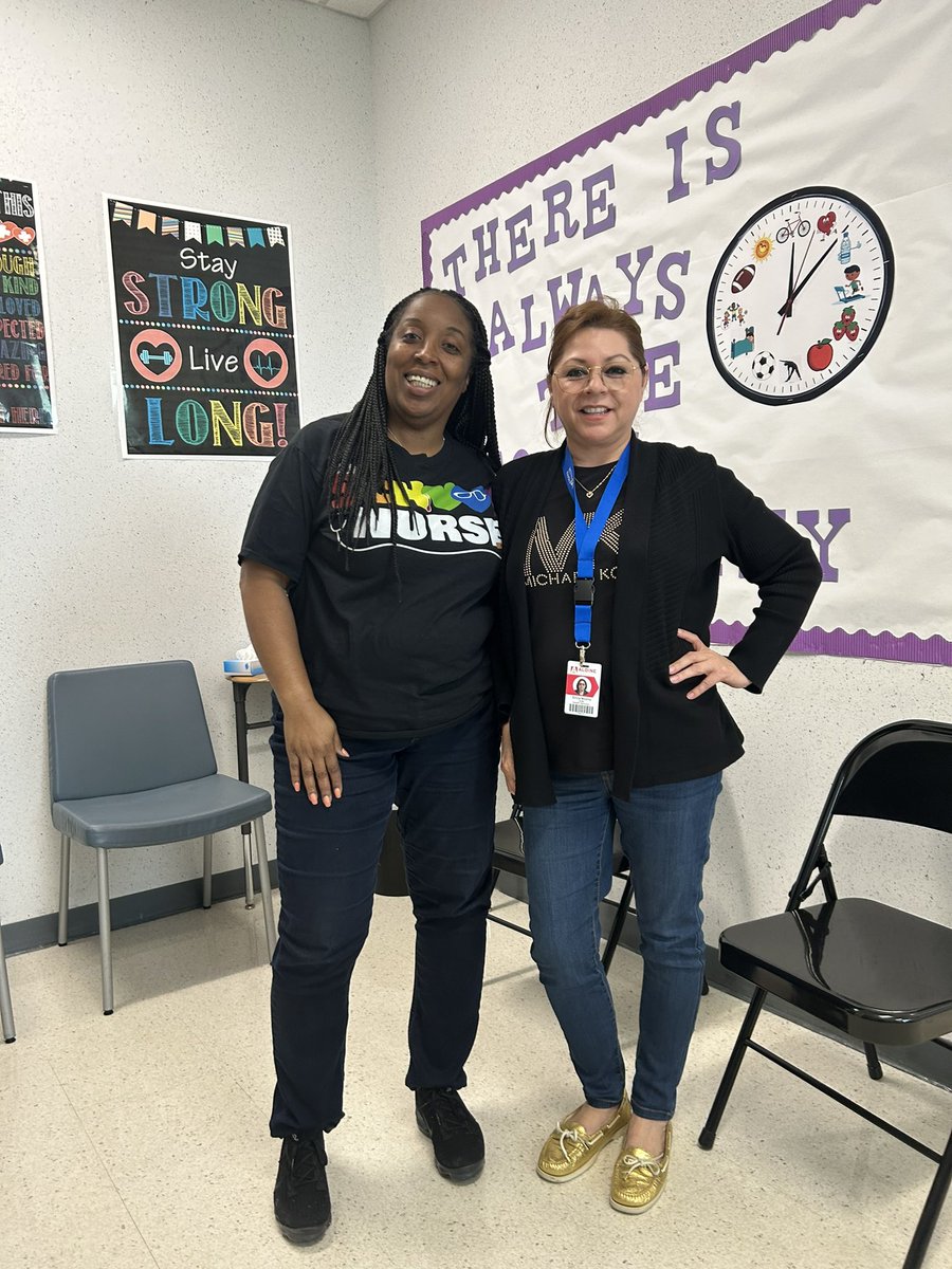rhodes_nurse's tweet photo. Today is the day to recognize school nurses across the country for keeping students healthy, safe &amp; ready to learn! Mrs. Molina and I wish all @schoolnurses a very Happy National School Nurse Day! 🎈🎉🎈🎉 https://t.co/kJUnQxIO3f