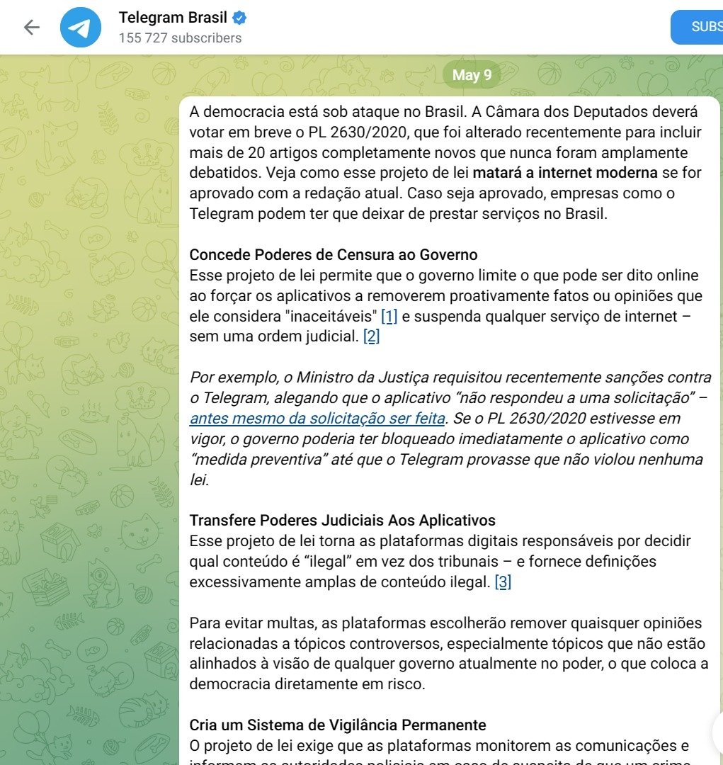 TeteProf's tweet image. Abaixo a CENSURA!!!
Ou nos posicionamos agora ou viveremos uma ditadura bem próxima!!!!
Eu digo SIM à DEMOCRACIA!!
#PL2630Nao
#LuladraoDesgracaEDestruicao