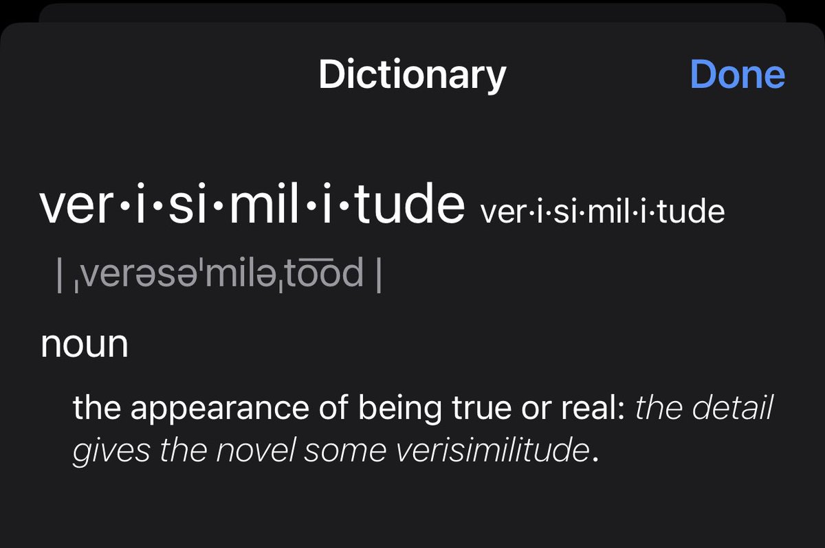 Media is brokering in verisimilitudes!