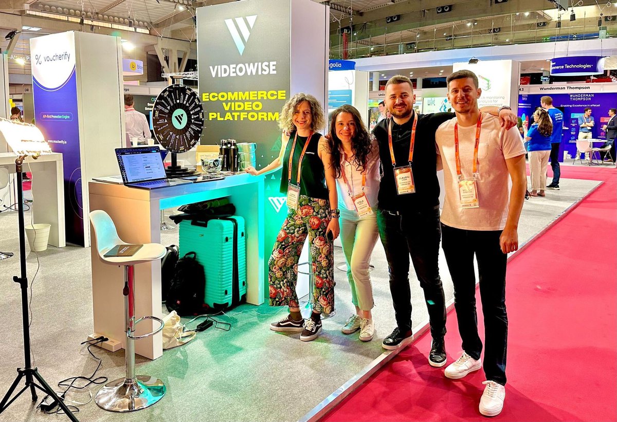 UnderlineVC's tweet photo. ๐ฏโโ๏ธ๐ฏโโ๏ธSome of the @VideoWiseHQ team is in Barcelona these days at the @shoptalk event. If you want to learn more about the future of #ecommerce, go to their booth and say hi! #portfolio #videowise #videomarketing #shoppablevideo https://t.co/xemfPnN1ap