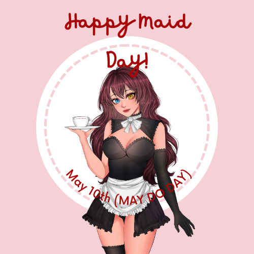 ReinaMonaVT's tweet photo. Happy Meido Day! I'm so happy to be a maid irl and it's so fun to see people's reaction when I tell them it's my job teehee. TODAY I CELEBRATE ME BY TAKING A NICE NAP #maidday #HAPPYMAIDDAY #MAYDO https://t.co/AnsstxS019