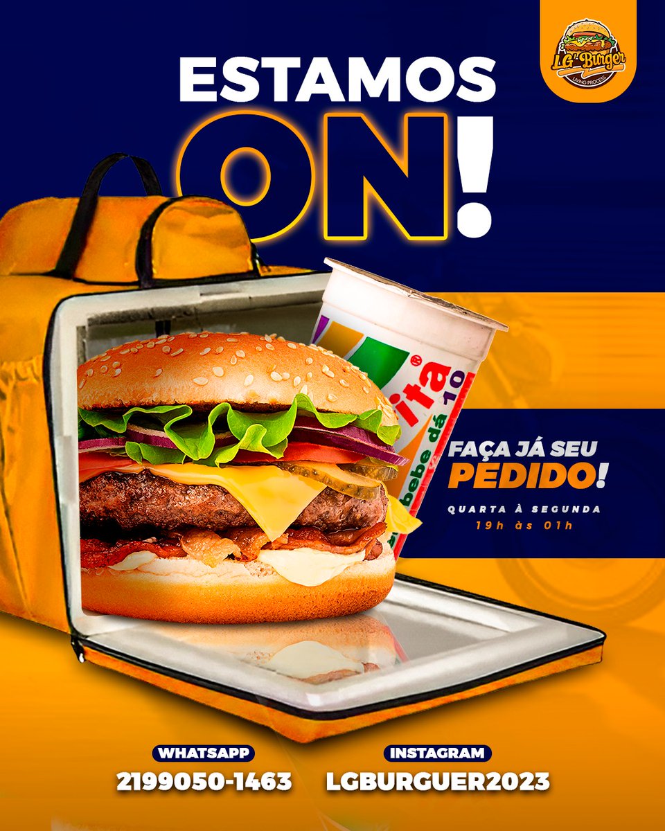 lgt65400's tweet photo. Tempinho tá adequado, Vem com LG' Burguer 🍔🍟🤤 https://t.co/wpXauI1oMe