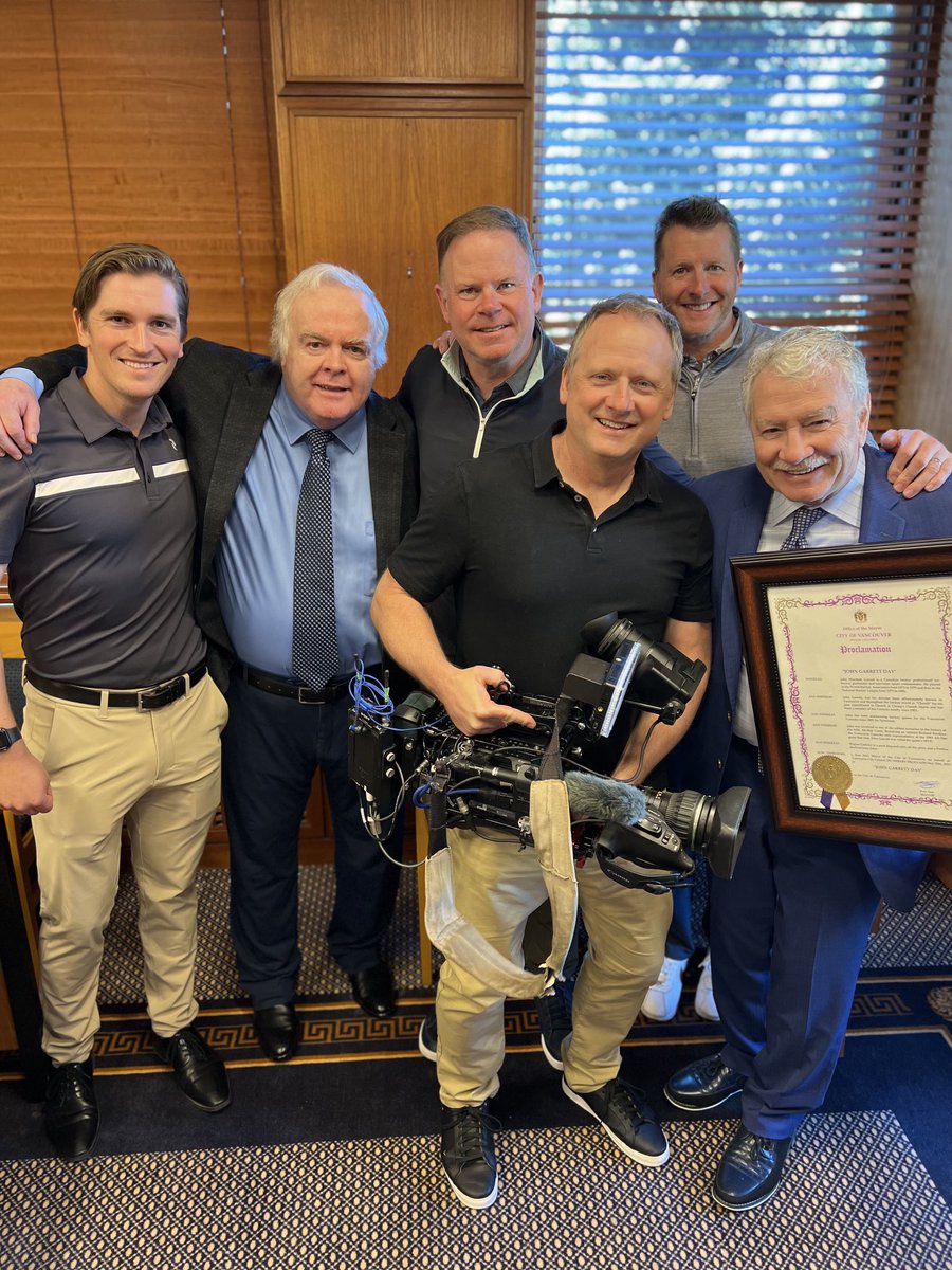 Thanks to the Sportsnet crew for supporting at John Garrett day. The Dream Team.