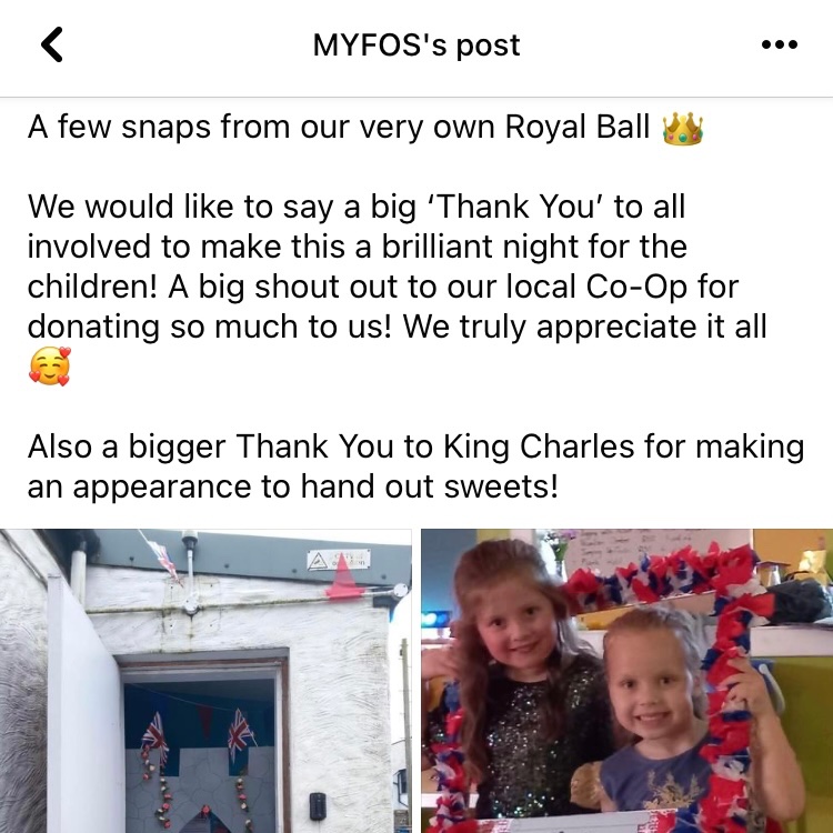 IslayCo's tweet image. Confirmation #PortEllen @coopuk may be a wee store but it has a BIG ♥️ Thanks for the shout out #MYFOS looks like a fun filled #Coronation celebration 🎉 🥳@SarahJaneMalon2 @Poody1976 @CoIslay