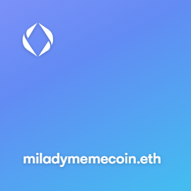 miladymemecoin.eth
<a href="/elonmusk/">Elon Musk</a> #ensdomain  $LADYS