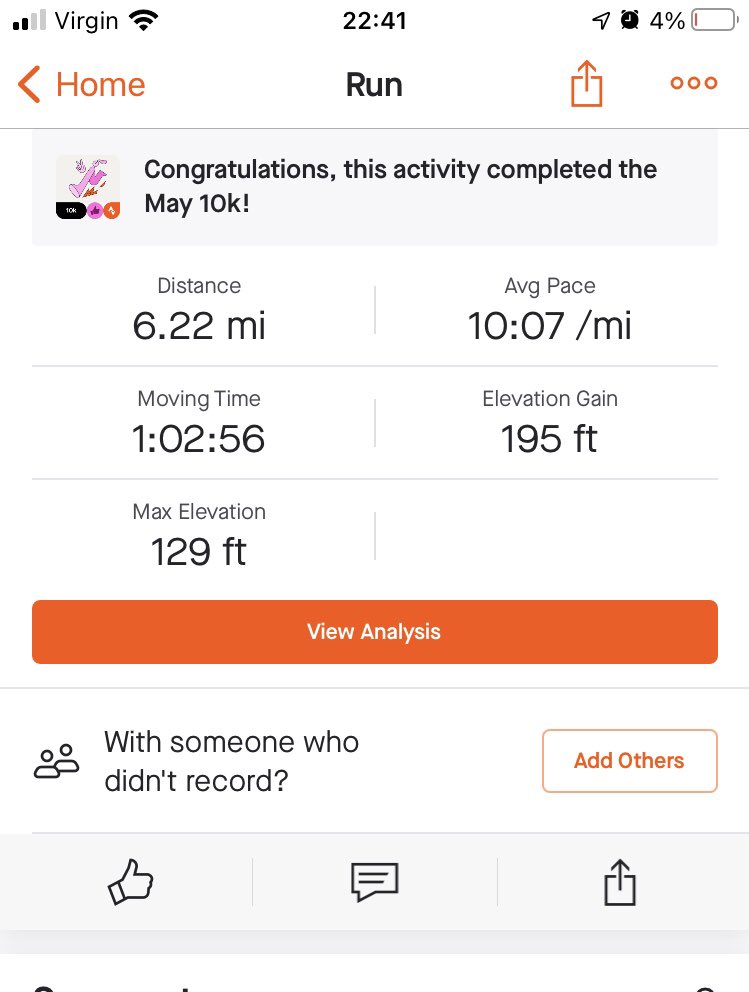 Hammer11Run's tweet photo. Late 10k run tonight, bit of a de-stress  and trying to slow the pace up as part of ultra training. Finding that part tricky 😂 #ultra #training #laterun #needsleep #ukrunchat 😝⚡️ https://t.co/M9PO6OeEjY