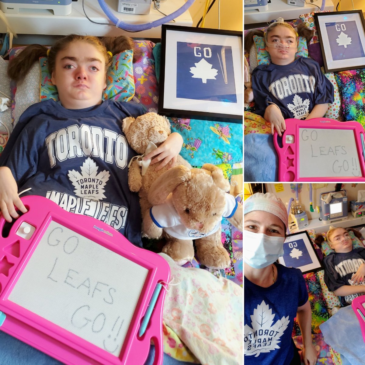 CareyCavanagh's tweet photo. This is Alexa. She is 11 yrs old. She has a rare neurological degenerative disease. Alexa inspires me and everyone around her.  She's a fighter. Alexa would like to share her inspiration with the Toronto Maple Leafs. #torontomapleleafs #hope #onegameatatime#itsnotovertilitsover https://t.co/06x0H1a3mv