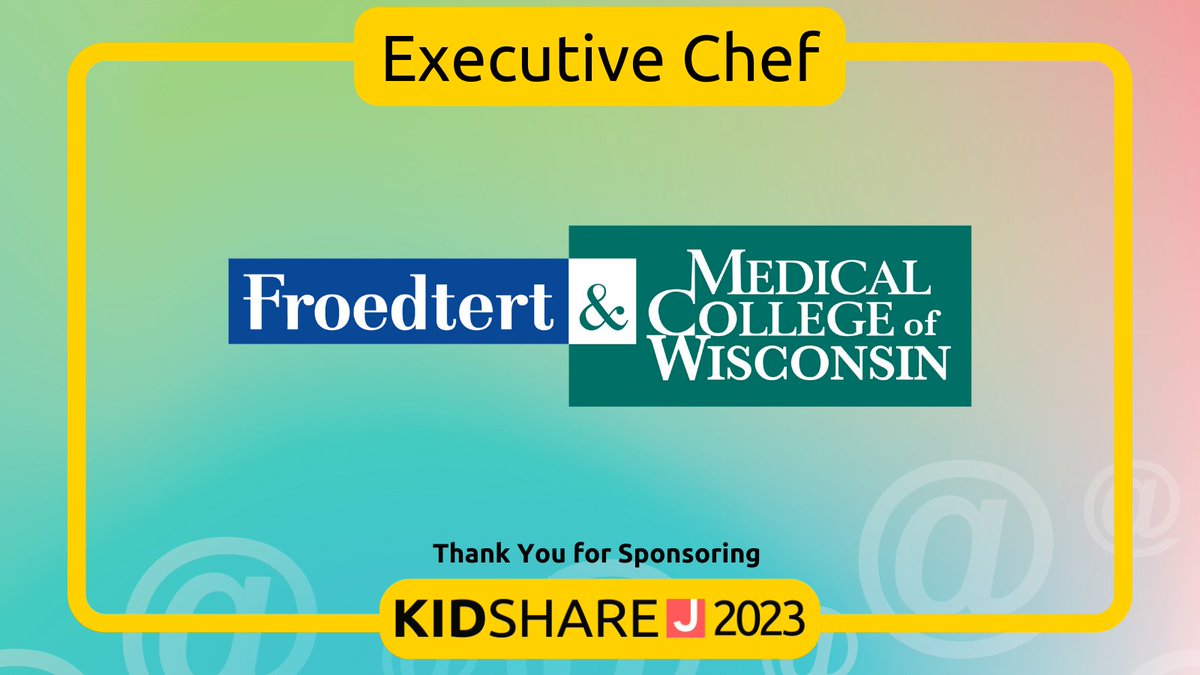 Thank you to Froedtert &amp; Medical College of Wisconsin for supporting what’s @ the Center of Community 💙 Your support of KidShare benefits education, camp, and inclusion programs at the JCC that children and families rely on everyday. <a href="/Froedtert/">Froedtert</a> #KidShare2023
