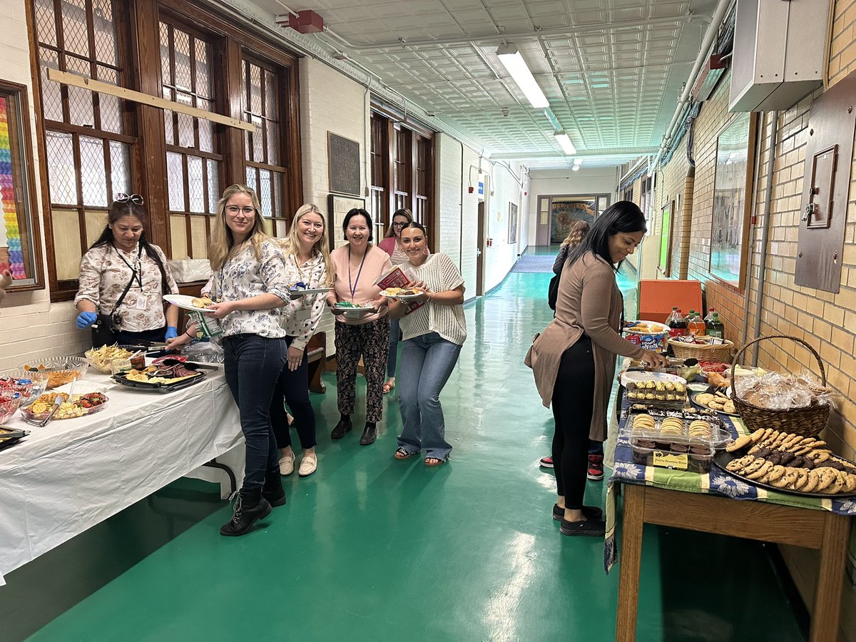 Amazing snacks and treats sent in by the awesome Lauro families to celebrate the amazing Lauro teachers! <a href="/pvdschools/">Providence Public Schools</a>