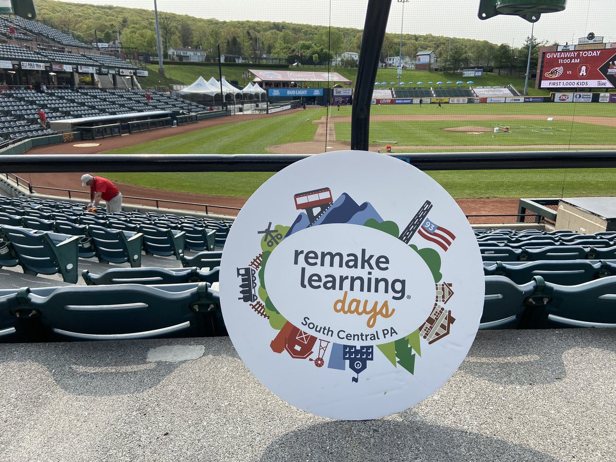 RemakeLearningSCPA (@remakedaysscpa) on Twitter photo Remake and baseball, a match made in heaven on a gorgeous afternoon!
<a href="/AltoonaCurve/">Altoona Curve</a> <a href="/RemakeDays/">Remake Learning Days</a> <a href="/appalachiaIU8/">Appalachia IU8</a> <a href="/brendalyntc/">Brenda Calhoun</a> <a href="/greggbehr/">Gregg Behr</a> Remake and baseball, a match made in heaven on a gorgeous afternoon!
<a href="/AltoonaCurve/">Altoona Curve</a> <a href="/RemakeDays/">Remake Learning Days</a> <a href="/appalachiaIU8/">Appalachia IU8</a> <a href="/brendalyntc/">Brenda Calhoun</a> <a href="/greggbehr/">Gregg Behr</a>
