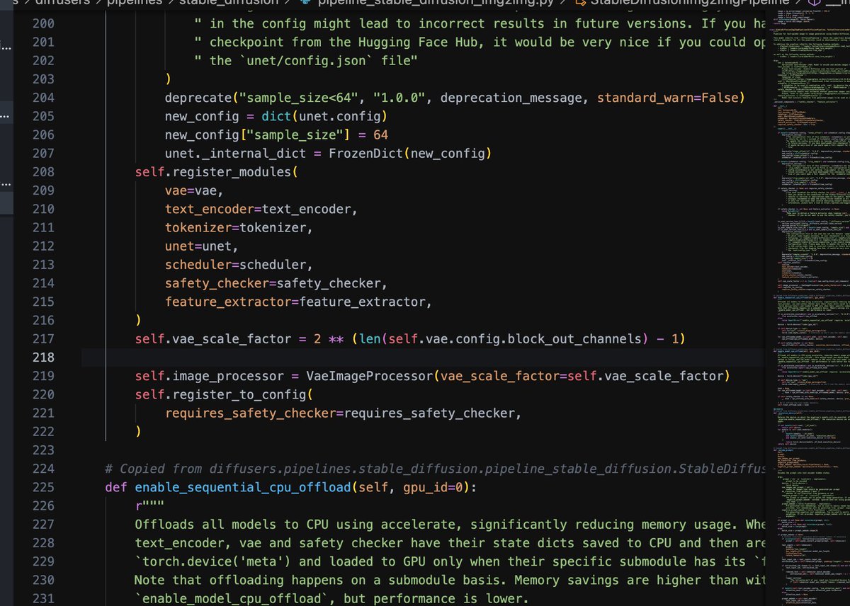 hellojixian's tweet image. 硬核科普:#stablediffusion 的img2img生成图片的时候种子图片只是先传递给了VAE用于提取“像素”信息,每次循环采样的时候并没有参考种子图片的语义信息,所有的语义信息依然是来自 #TextEncoder 处理过的 prompt 信息。所以开源还是很重要的,不要想当然,一定要看一遍源代码再去用。代码源 #diffusers