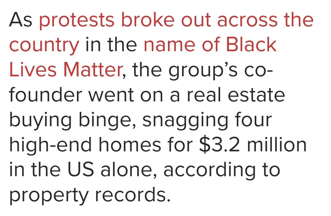 Aboutnothing77's tweet photo. @MrAndyNgo The cofounders found their BLM movement to be constructive... enriching themselves with fraudulent RE deals. I'm an appraiser in that area of LA and I saw it 1st hand. Paid double on RE deals & had it funnelled back to themselves. Cofounders belong in prison.
#Blm #blmfraud https://t.co/hmJWhvyZ2x