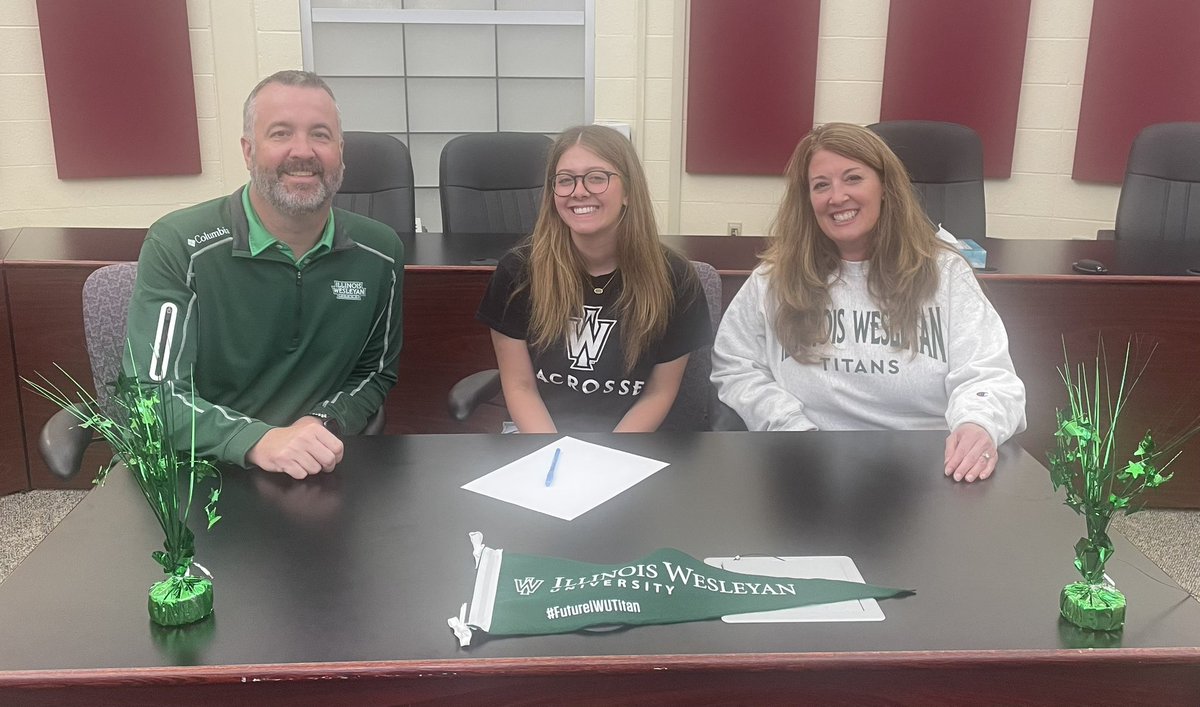 Congratulations to Bri Steil on signing with Illinois Wesleyan University to continue her education and lacrosse career. She plans to major in Elementary Education. #RollEags