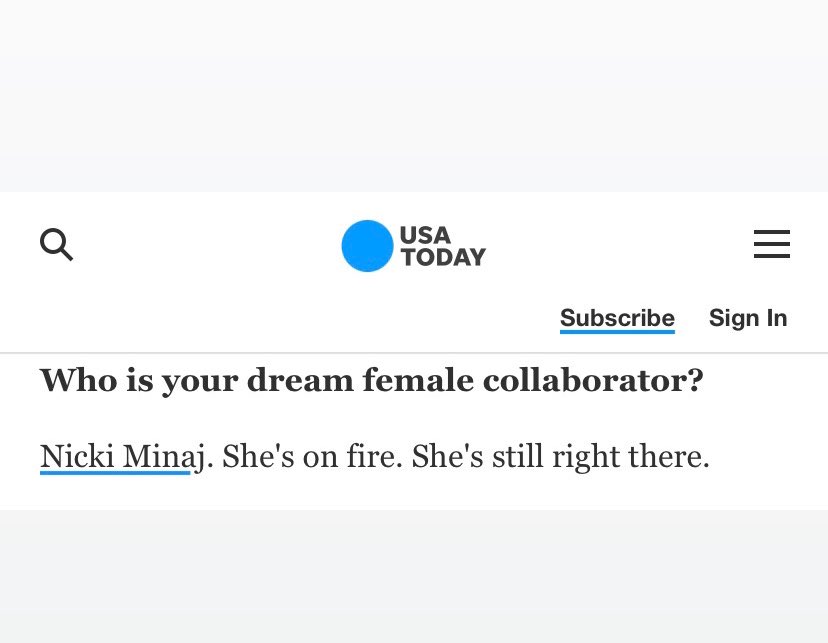 X \ Stats of Minaj على X: In an interview with @USATODAY, 50 Cent