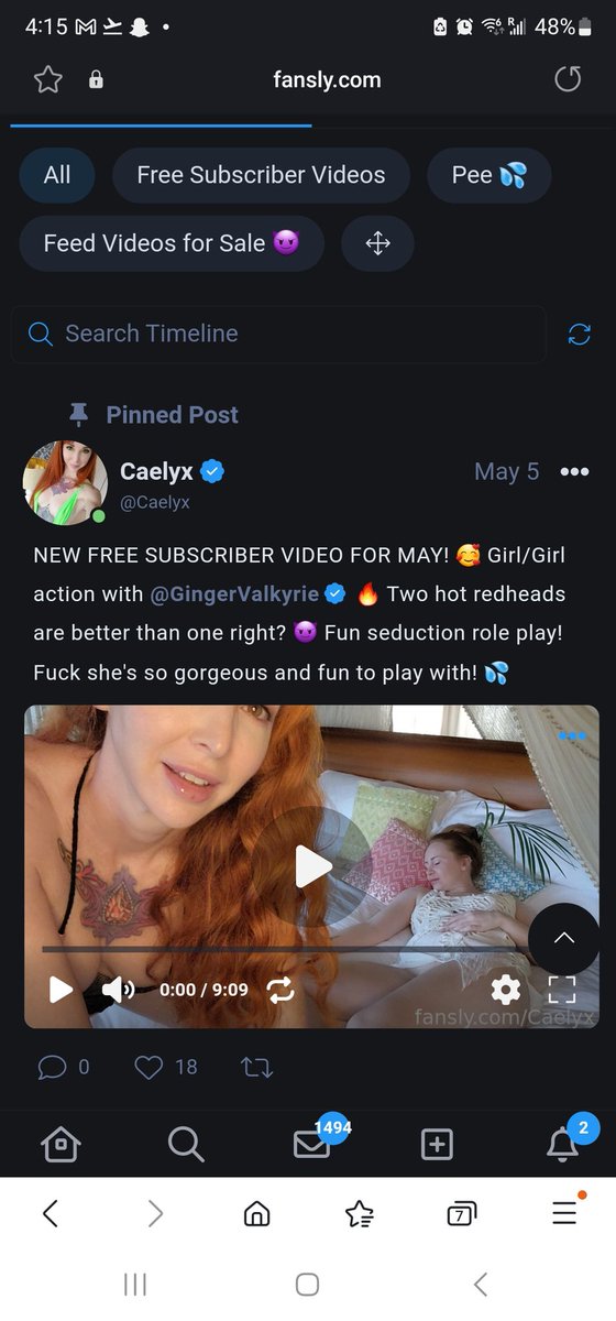 Hey! Got a new FREE subscriber video for May! 🥵 Double trouble two REDHEADS having fun! Subscribe at any tier on my page to watch! Subs start at $3! Link in bio or below! 🔥😘