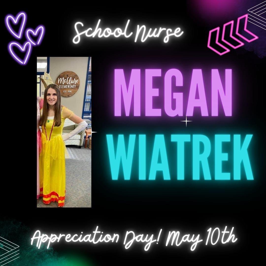 Thank you Nurse Megan for all you do for our Marshals! We appreciate you. #McClureMarshals #MyMISD