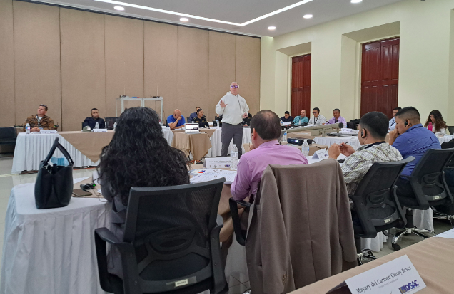 OEA_CICTE's tweet photo. Day-3 of the #CASET training in 🇬🇹, organized with the support of @StateDeptPM MANPADS Task Force. Experts from @PNNLab share aviation specific recommendations to counter #Cybersecurity threats in #CivilAviation with the participants. #CICTE_AviationSecurityProgram https://t.co/HXcrgCFUe6