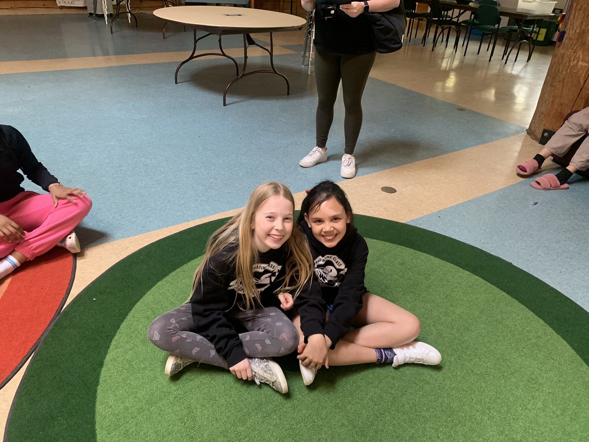 On the pier!  Great views!  Great first day at Island school