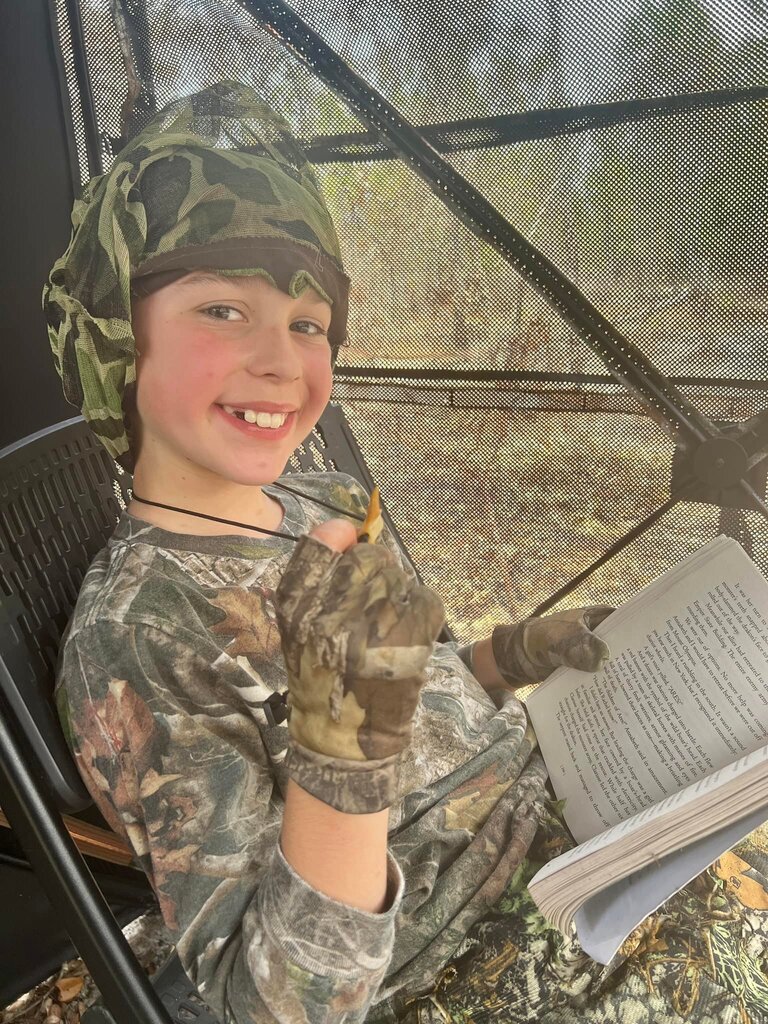 Mason finished out the Alabama spring turkey season on Monday the same way he starts most hunts: sleeping while I listen for gobbles to wake him up to go chase… instagr.am/p/CsFEKf7JC4h/