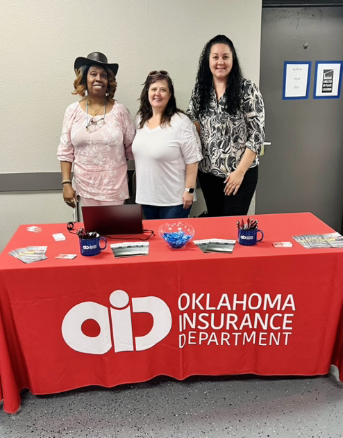 Community Outreach Coordinator Liana Bortoto and <a href="/FEMARegion6/">FEMA Region 6</a> staff were in Shawnee today to share about consumer assistance and steps to file a claim for home and auto insurance.
If you need assistance, please contact us at 800.522.0071 or visit oid.ok.gov #WeAreOID