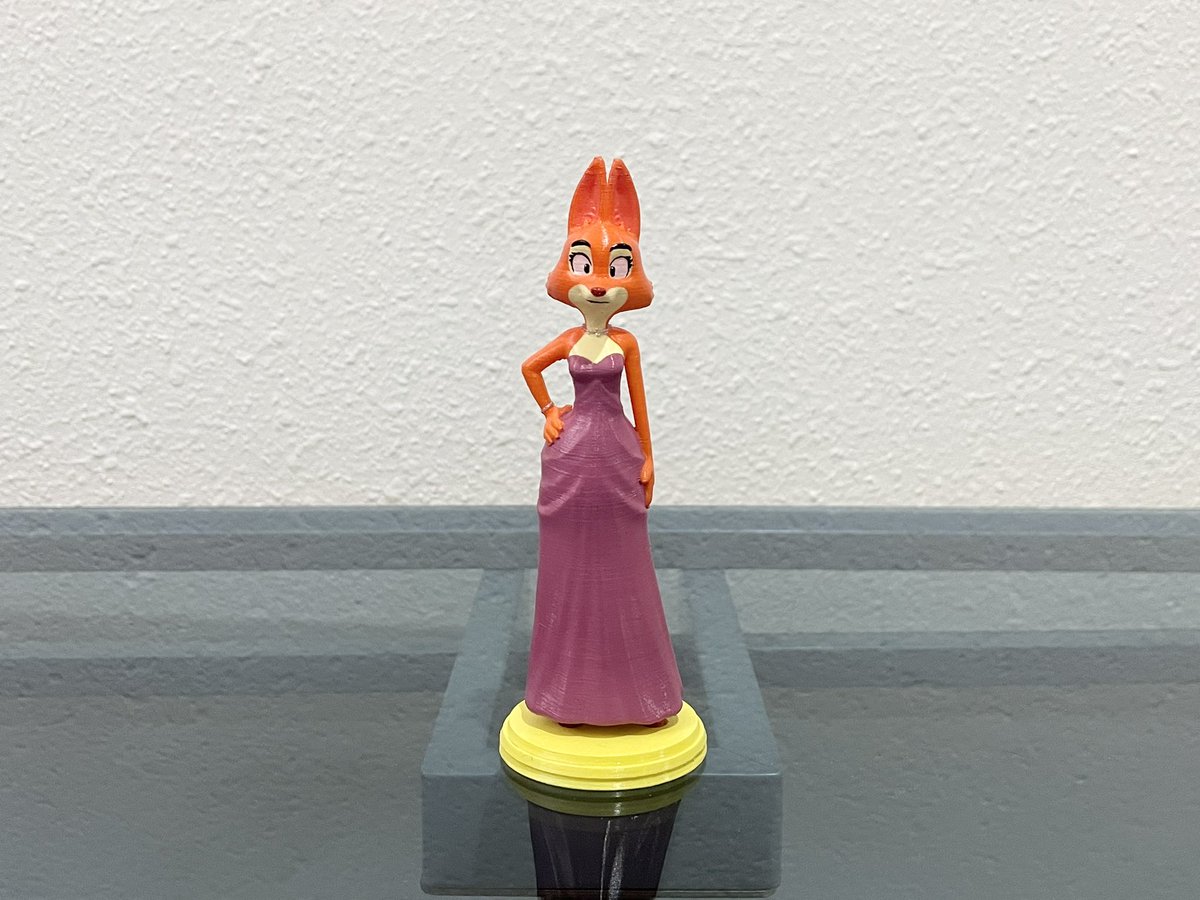 pcnnmvideos's tweet photo. I got Diane Foxington as a 3D-printed figure in the mail! I am getting her suit outfit in the mail as well! More pics in comments. 1/3 #dianefoxington #thebadguys #badguys #etsy #3dprint #3dprintedfigure #ActionFigurePhotography #toy #toys #DreamWorks #animation #cartoons #anthro https://t.co/QiR1i5MDKA