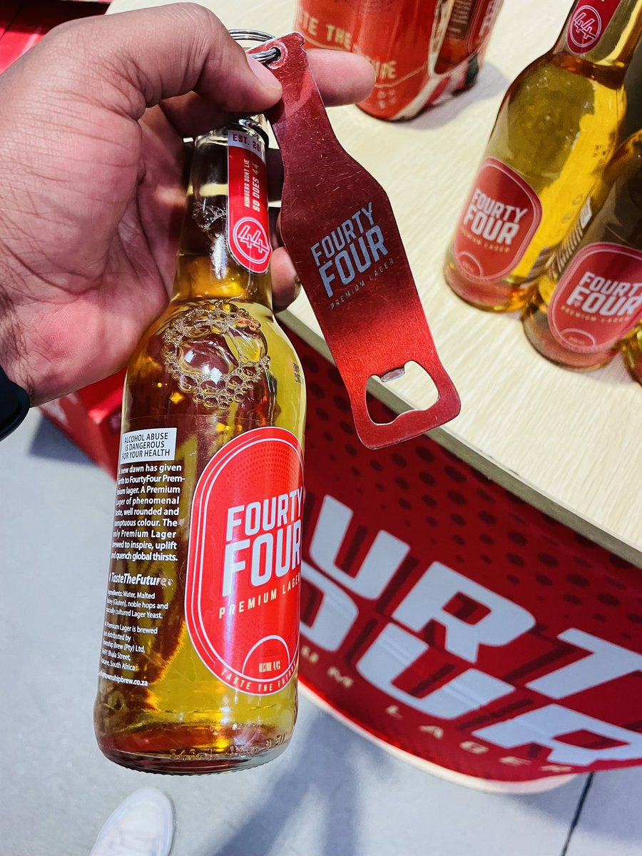 <a href="/danielmarven/">Daniel Marven</a> The best clear bottled beer to ever been brewed in SA <a href="/fourtyfourlager/">FourtyFourPremiumLager</a>! Grab a pack at all Makro stores nationally and #TasteTheFuture with us!