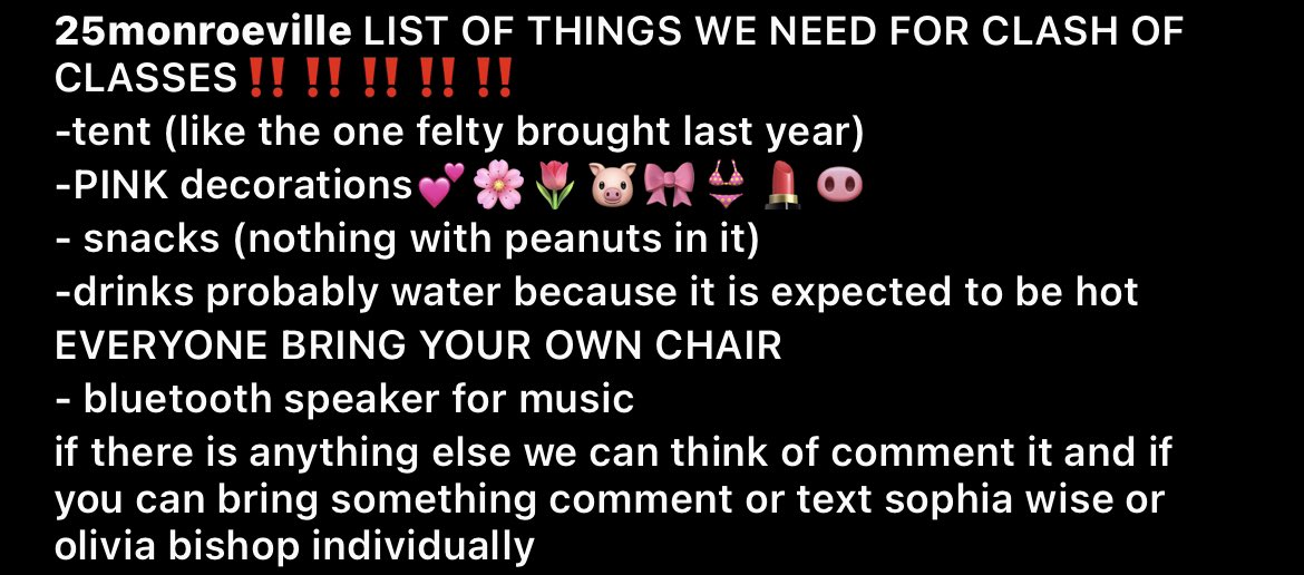 25Monroeville's tweet photo. please try and bring something! let us know! https://t.co/iaBKkN6Zts