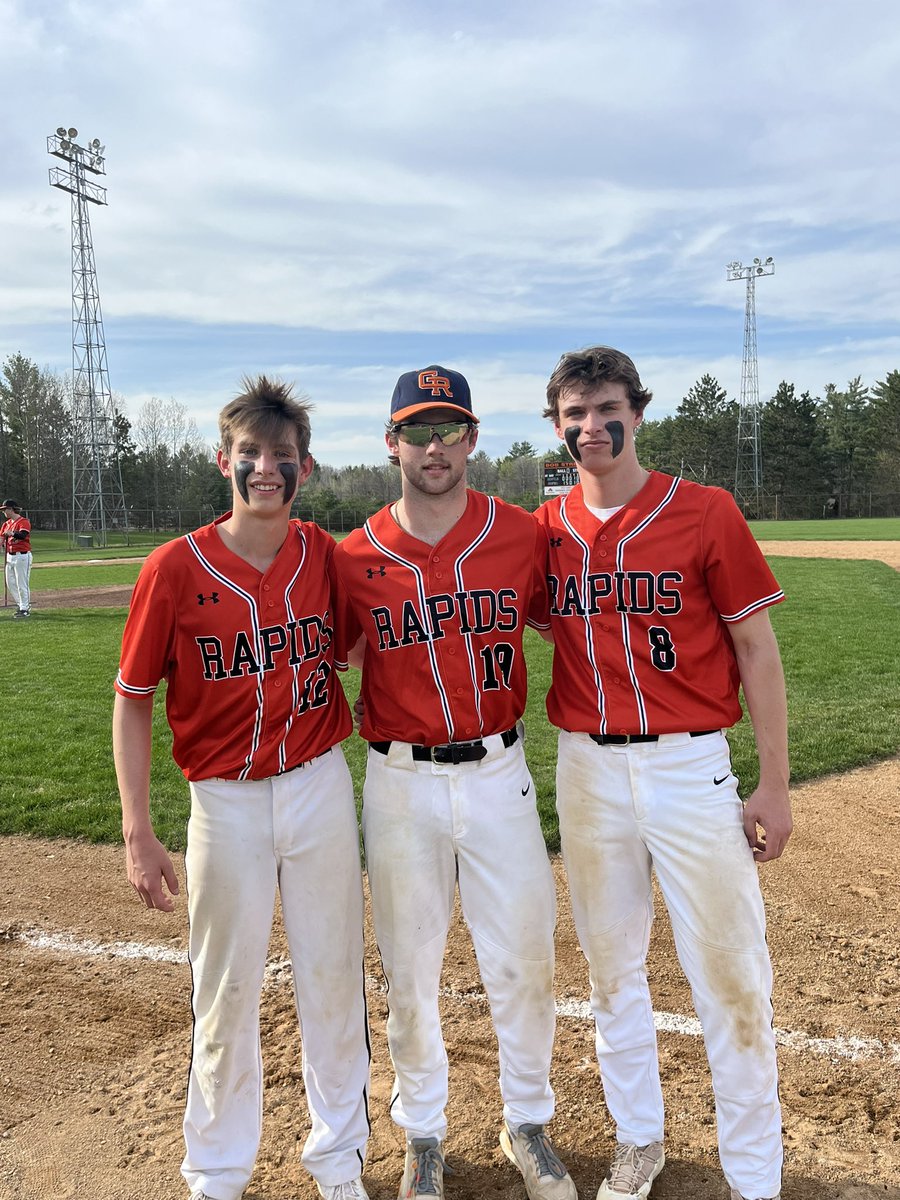 Game one goes to Rapids! 7-1 over Denfeld. Game two coming up shortly. <a href="/RapidsBaseball/">GR Baseball</a>