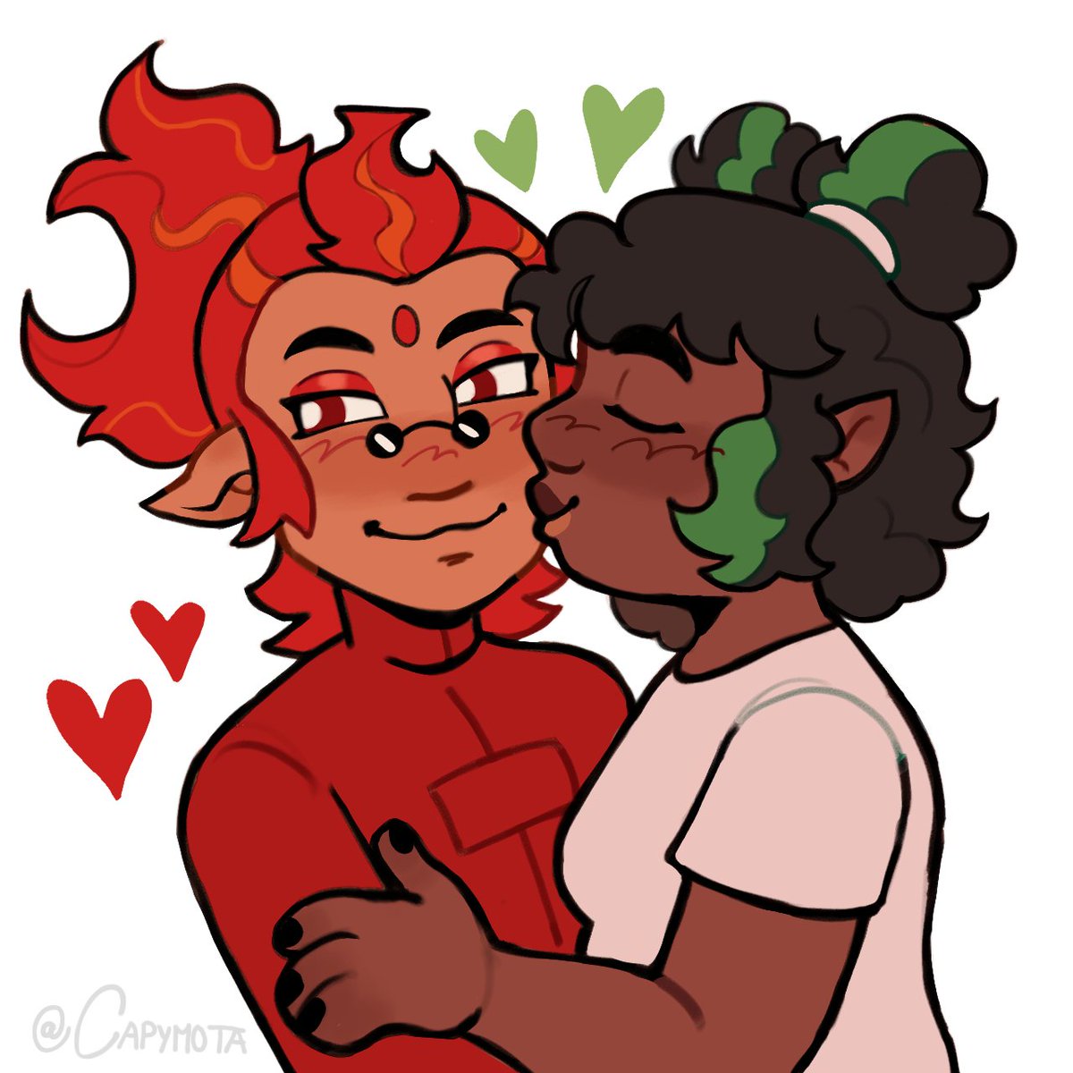 Capymota's tweet image. Dragonfruit ❤💚 #LEGOMonkieKid #dragonfruitshipping #fanart