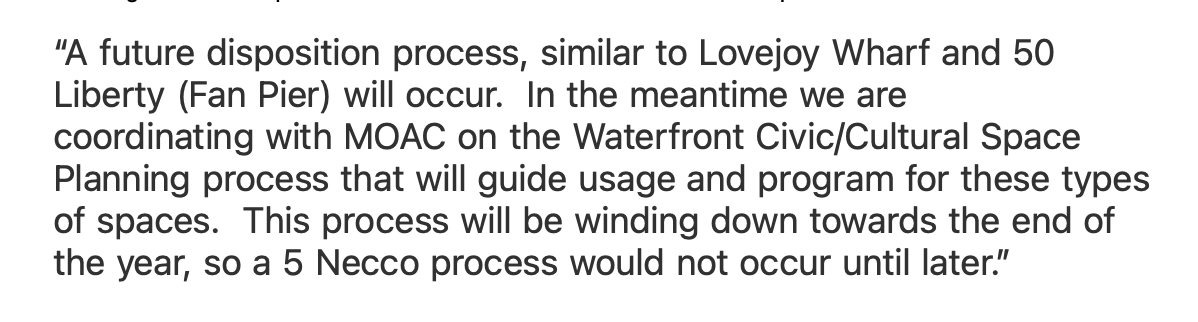 FortPointer's tweet photo. BREAKING at 5-15 Necco:
Another excellent precedent for both @BostonPlans and the @MayorWu administration, this one regarding 4,750 square feet of #Ch91 cultural space at 5-15 Necco (former #GE site).
An end to private, inside deals for deeply-subsidized tenancies. 🔥 cc @CLF https://t.co/FWw56s2PvK