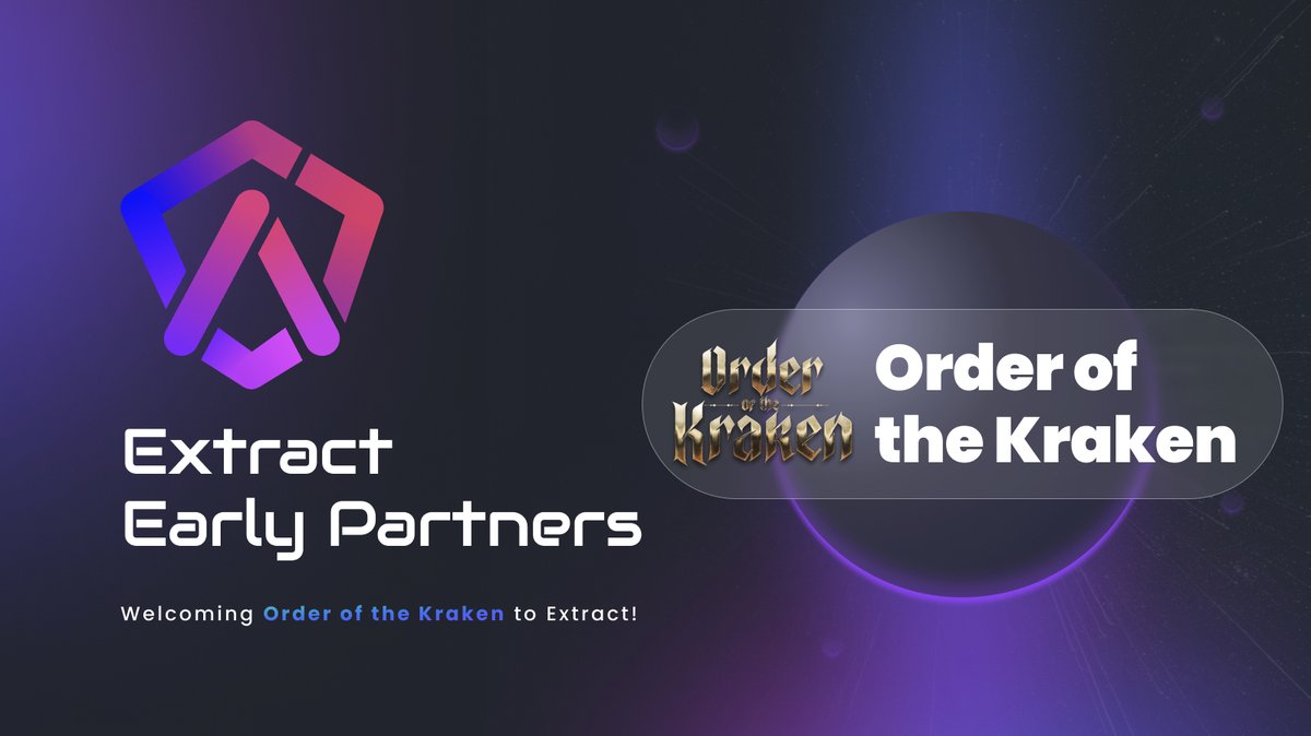 ExtractDEX's tweet image. Hello #CardanoNFTs 👋 

We are introducing @OTKraken to our Early Partners Program!   

Together we are opening the doors for OTK holders to start earning with Extract.   

OTK Pirates &amp;amp; Family Crest collections will be available on Extract!