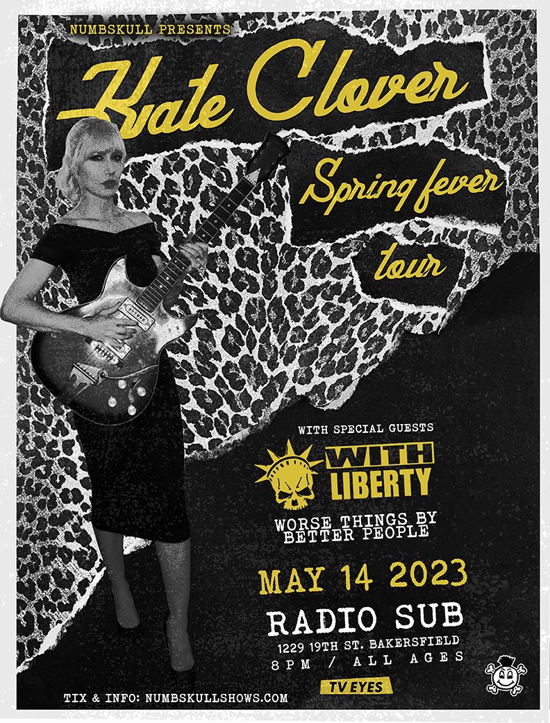 withlibertyband's tweet photo. Happy Birthday to @Kate_Clover_ ! We’re excited to share the stage with you this Sunday! 🎉🥳

#springfevertour 
#kateclover
#Bakersfield https://t.co/GLk9CW22o4