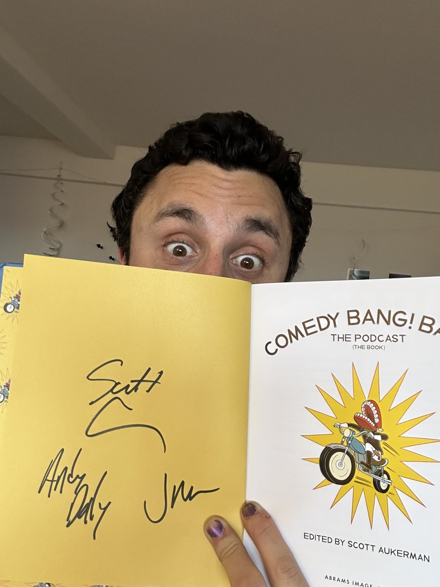 chaserabenn's tweet photo. It finally came!!!! I’m so happy. Thank you @ComedyBangBang @ScottAukerman @TVsAndyDaly #heynongman https://t.co/aQcIZBYaJx