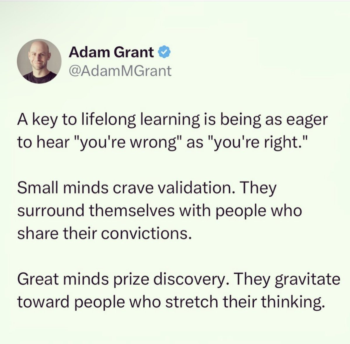 When it comes to following the wide scientific body that leads to the implementation of evidenced based reading instructional practices one needs the personal trait described below…