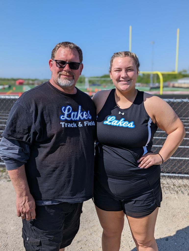 poeshakespeare's tweet photo. Thank you, Jenna. These past two years have been wonderful. From making finals at sectionals in shot put to Cheering at State. We wish we had you longer. You will be missed. Onto bigger and better triumphs. #throwbig #lakesthrows #yourock https://t.co/AKRXIVIYV1