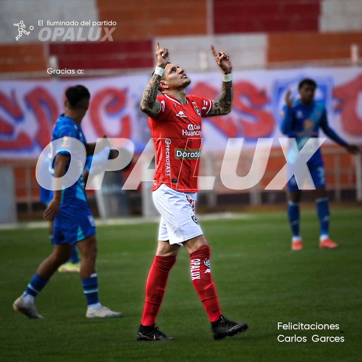 Club_Cienciano's tweet photo. 📸 El iluminado del partido ante Alianza Atlético 

🏆 Carlos Garcés, el goleador 🇪🇨

⚽️ Presentado gracias a #OPALUX 

#Cienciano2023
#ElIluminadoDelPartido https://t.co/61TWb80kvz