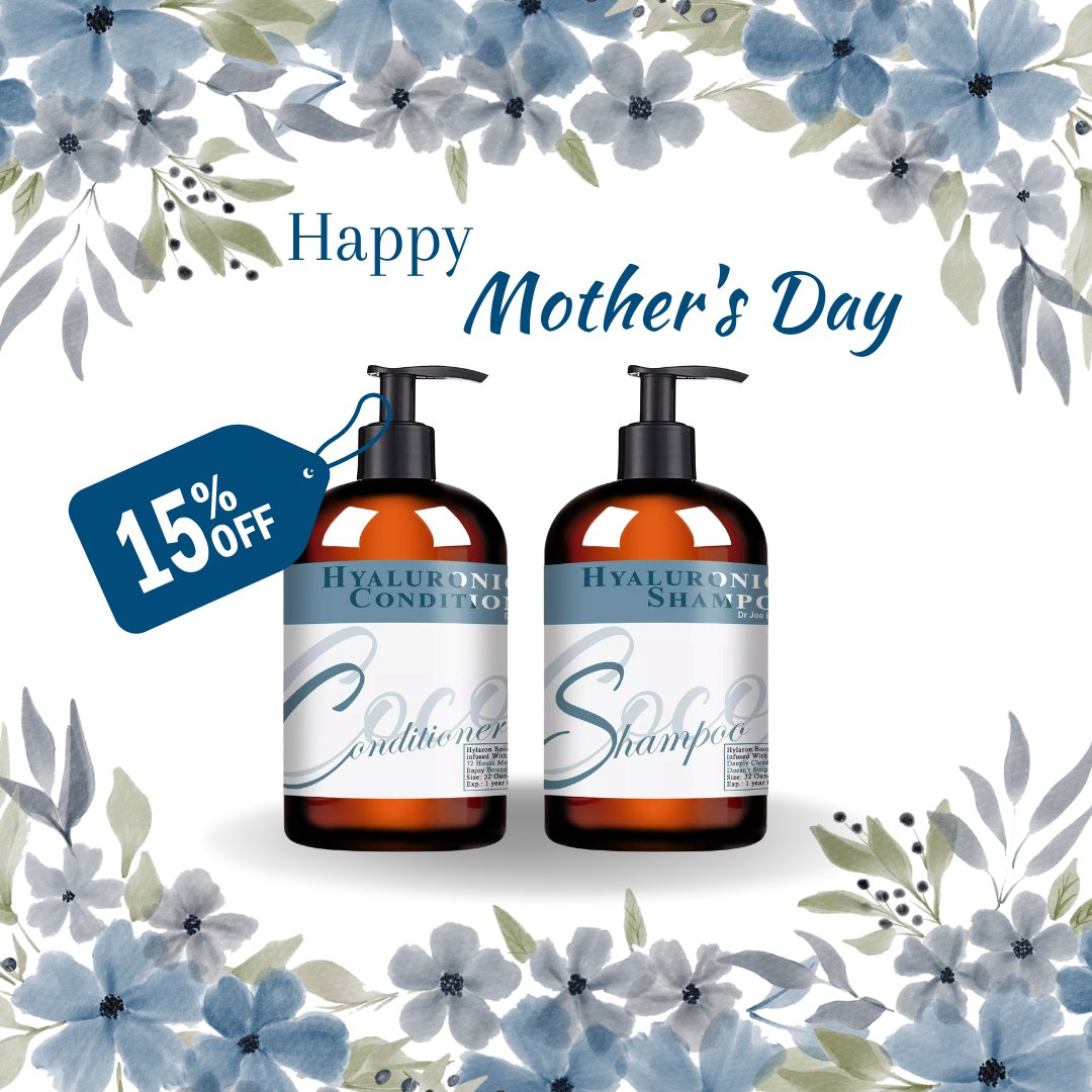 Get your hair looking and feeling its best with Hyaluronic Acid Shampoo
Our booster shampoo and conditioner formulas are infused with hyaluronic acid and moisturized for 72 hrs🥰☘
Get 15% off when you use code MOM-15.
cocojojo.com/product/hyalur…
Hurry! This available for 100 uses